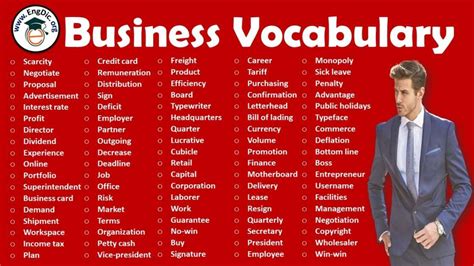 300 Business Vocabulary Words List In English Download Pdf Engdic