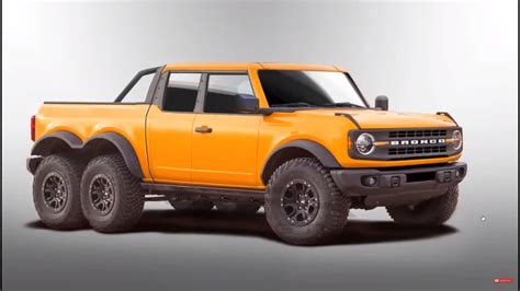 This Ford Bronco 6x6 Pickup Screams Merica 6x6 Truck Truck Bed Small