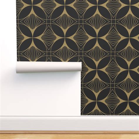 Some of the technologies we use are necessary for critical functions like security and site integrity, account authentication, security and privacy preferences, internal site usage and maintenance data, and to make the site work correctly for browsing and transactions. Peel-and-Stick Removable Wallpaper Art Deco Black Gold Geometic Nouveau Floral - Walmart.com ...