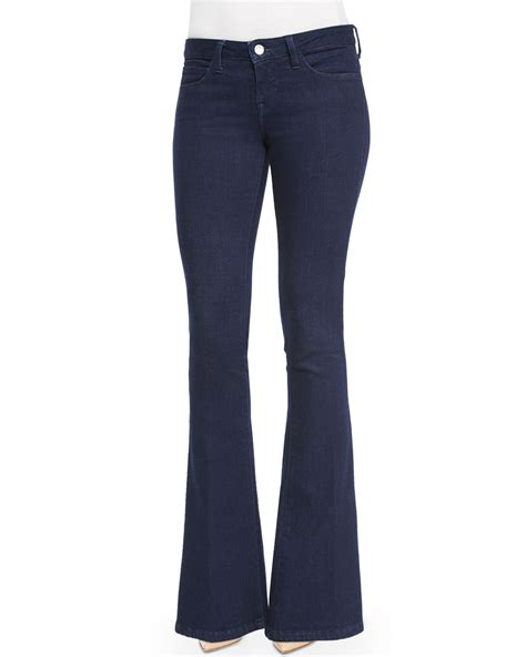 Lagence Elyse Low Rise Flare Jeans Navy
