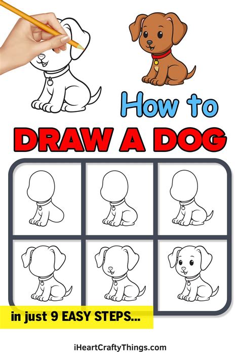 How To Draw A Dog Step By Step Guide Art Drawings For Kids Drawing