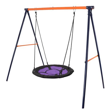 Zensports 440lbs Kids Swing A Frame Stand Set W40 Saucer Swing
