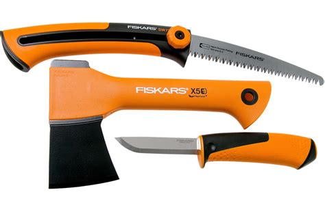 Fiskars X5 Camping Set With Axe Saw And Knife Advantageously