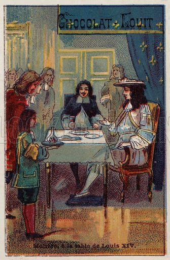 Moliere At The Table Of Louis Xiv Stock Image Look And Learn