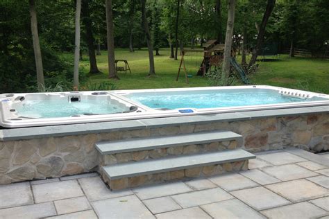 dtfx dual temperature swimspa outdoor swim spa swim spa deck swim spa landscaping spa pool