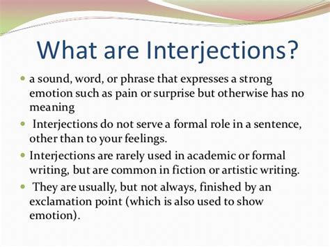 Interjections in English | Learn english, Learn english vocabulary, Learn english grammar