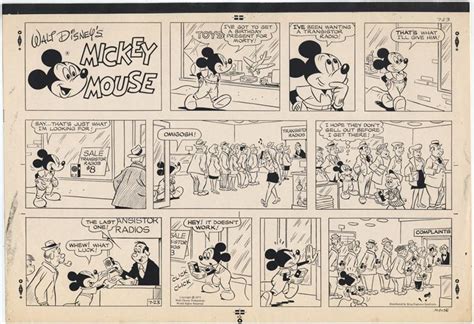 Disney Mickey Mouse Sunday Comics Page