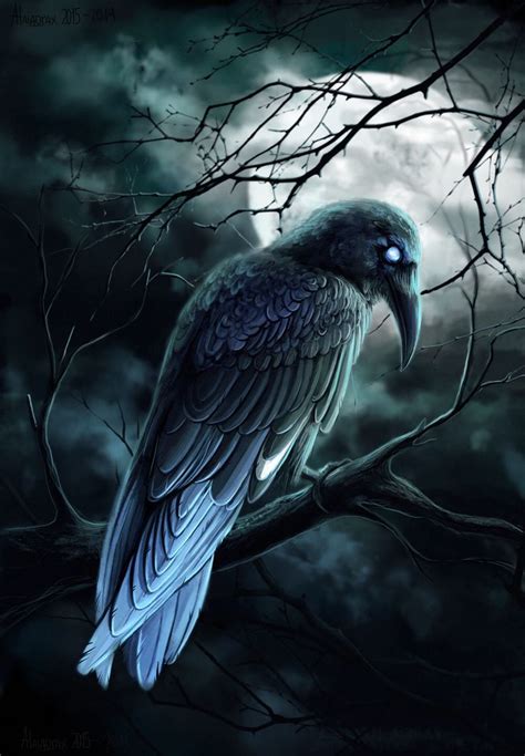 Blue Tailed Raven Alaiaorax Corvum Raven Art Crow Art Raven Tattoo