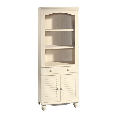 Sauder® Harbor View Collection Librarybookcase With Doors Antiqued