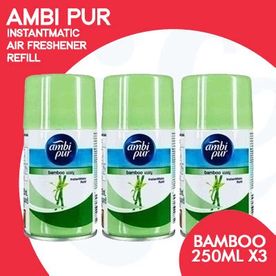Febreze car air freshener, set of 5 clips, linen & skyup to 150 days (packaging may vary). Qoo10 - PnG Ambi Pur InstantMatic Air Freshener- Bamboo ...