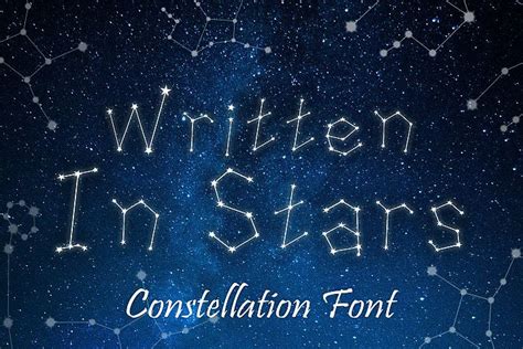 Written In Stars Constellation Zodiac Font 435043 Other Font