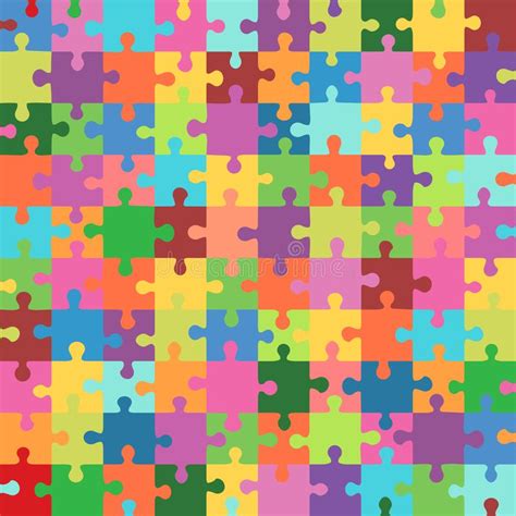 Seamless Pattern Color Puzzles Stock Illustrations 440 Seamless