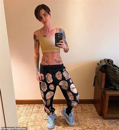 Ruby Rose Shows Off Her Tattooed And Toned Stomach Sound Health And Lasting Wealth