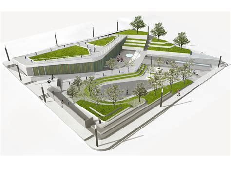 Resultado De Imagen De Plazas A Desnivel Arquitectura Plan Concept