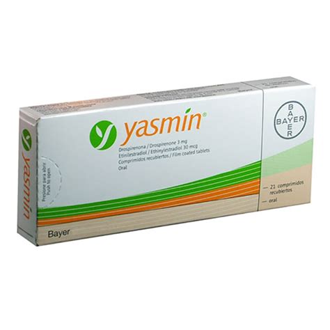 Yasmín Pastillas Anticonceptivas X21 Comprimidos — Farmacia Don Bosco
