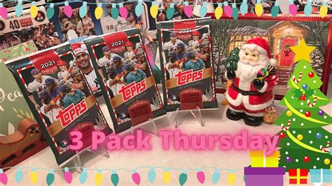 🎄 3 Pack Thursday 2021 Topps Holiday We Pull A Rare Card Of A