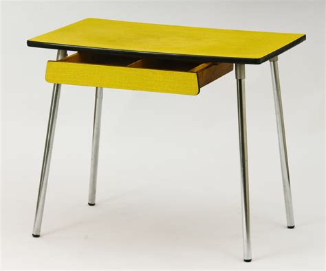 Vintage Yellow Dining Table In Formica Design Market