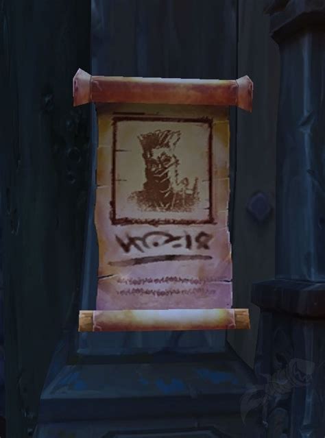 Cartaz De Recrutamento Dos Maré Férrea Objeto World Of Warcraft