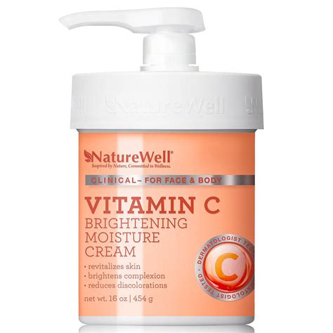 Nature Well Vitamin C Brightening Moisture Cream 16 Oz