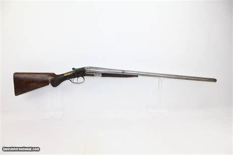 Engraved Belgian Double Barrel Sxs Hammer Shotgun