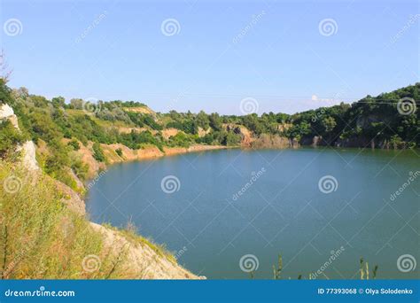 Lake At Abandoned Quarry Stock Photo Image Of Cast Park 77393068