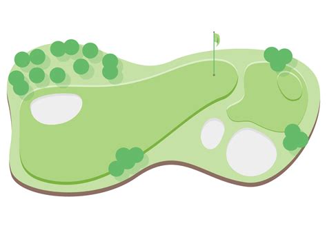 Top View Golf Course Illustration 190757 Vector Art At Vecteezy