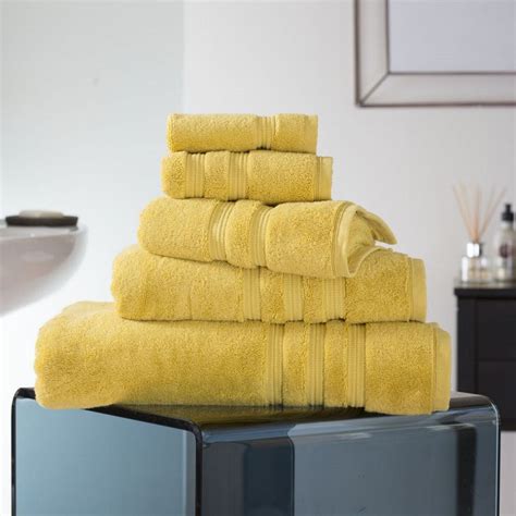 Find great deals on yellow bath towels at kohl's today! Opulence | 100% Cotton | 800gsm | Bathroom Towel | Saffron ...