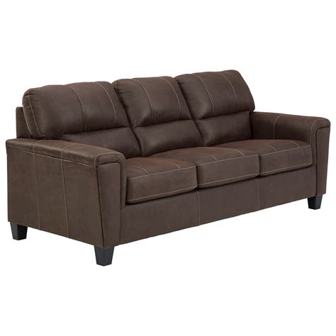 Signature Design By Ashley Navi 9400339 Faux Leather Queen Sofa Sleeper