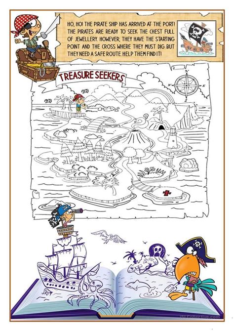 The Treasure Seekers Giving Directions English Esl Worksheets For
