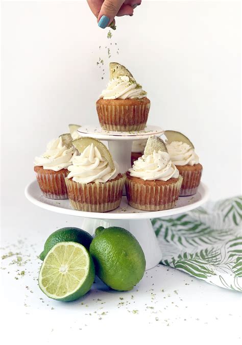 Key Lime Pie Cupcakes With Candied Lime Slices Lexis Rose Recipe