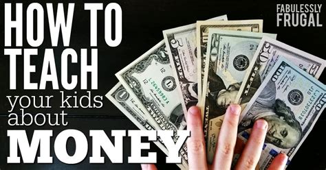 How To Teach Your Children About Money And Why Its So