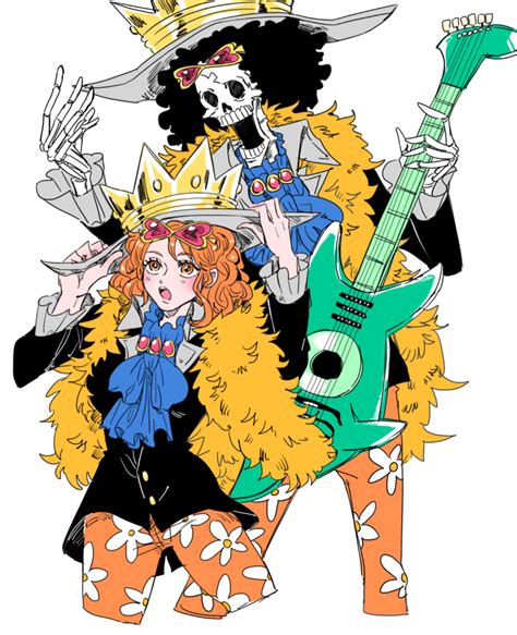 Nami And Brook One Piece Drawn By Miketomatomato244 Danbooru