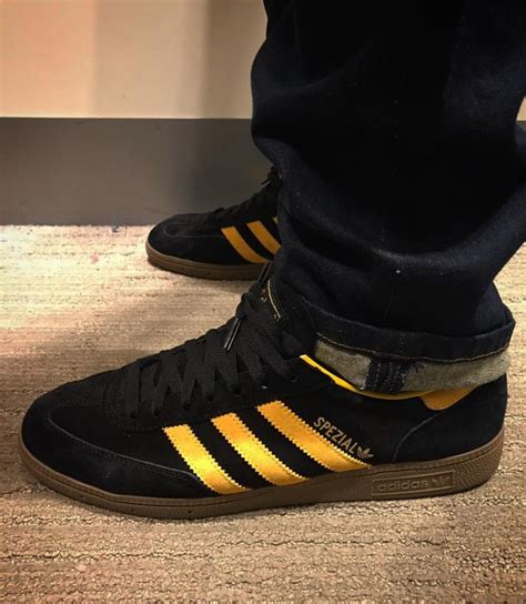 Buy Adidas Spezial Black And Yellow In Stock