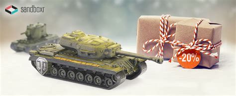 Sandboxr Holiday Offer Save 20 On The World Of Tanks 3d Line