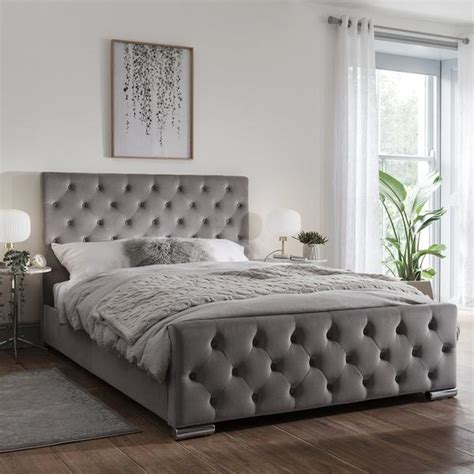 Make your house a home now with our expert advice, shop online today! King Size Grey Fabric Bed Frame - In Stock 3rd December ...