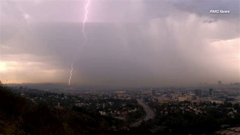 Lightning Heavy Rain Strikes Socal Kabc7 Photos And Slideshows