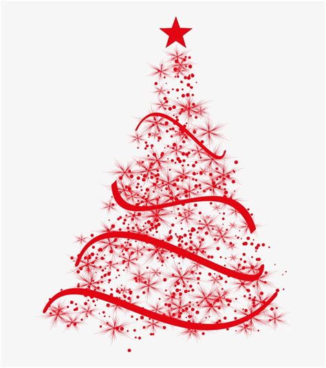 Tree Image Vector Christmas Tree Vector Png Red Png Image