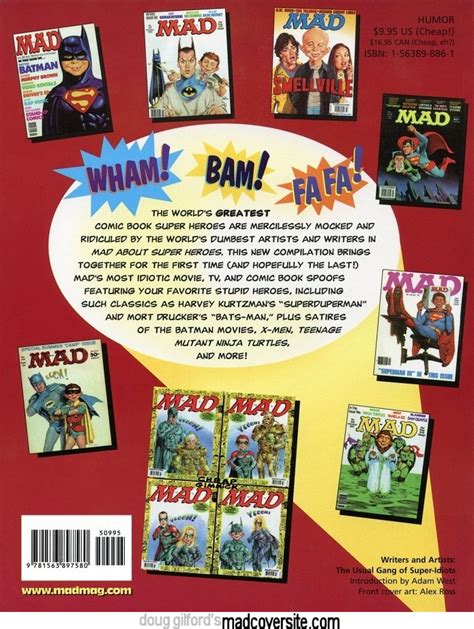 Doug Gilfords Mad Cover Site Mad About Super Heroes
