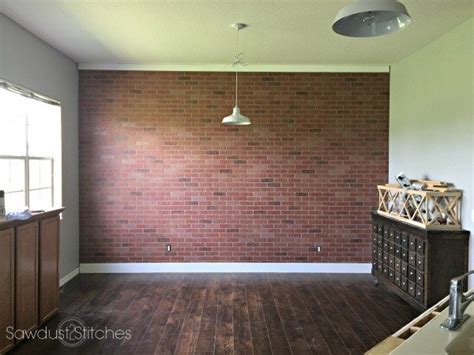 How To Faux Brick Wall Panel By Sawdust 2 Stitches