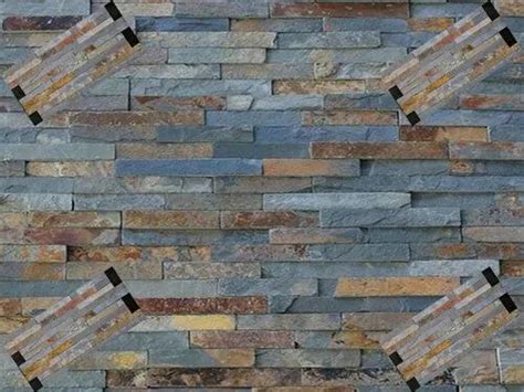 Multicolor Slate Wall Cladding Stone Panels For Exterior And Interior