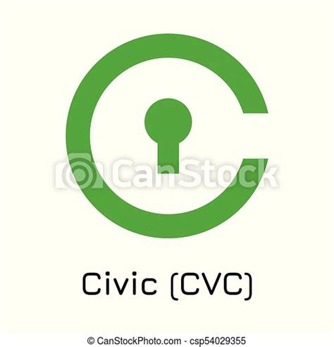 Civic (cvc). vector illustration crypto coin icon. Vector ...