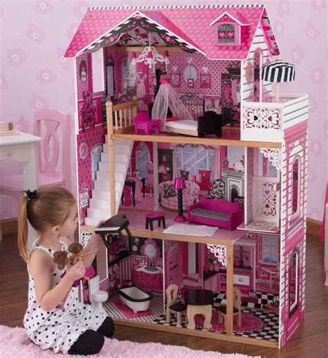 Casa De Muñecas Grande Kidkraft Pink 580000 En Mercado Libre