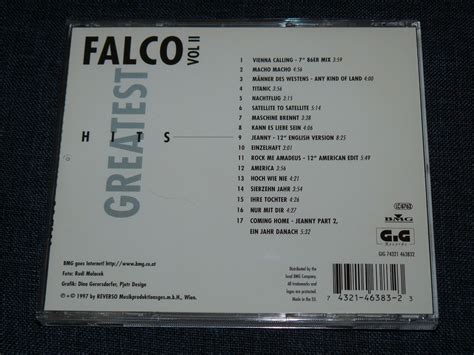 falco greatest hits vol i vol ii cd ebay