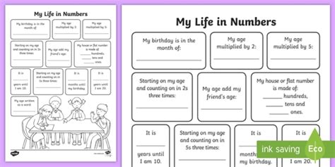 Numbers In Everyday Life Worksheets