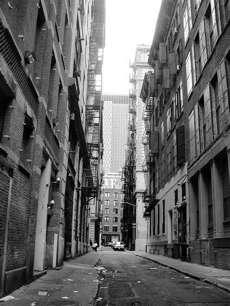 New York Alleyways Urban Alley Alleyway Monochrome