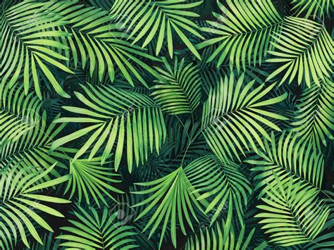Green Tropical Leaves Background 3d Render Illustration Affiliate