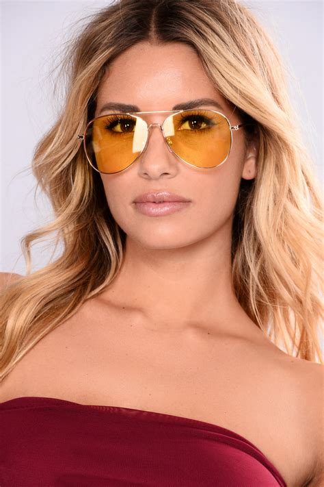 Tinted Love Sunglasses Yellow