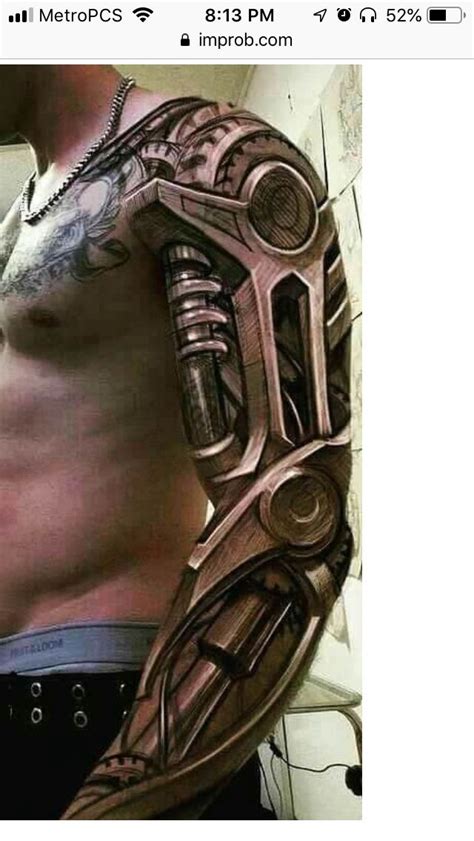 Pin By Kelly Greeley On Mechanical Arm Tattoo Biomechanical Tattoo