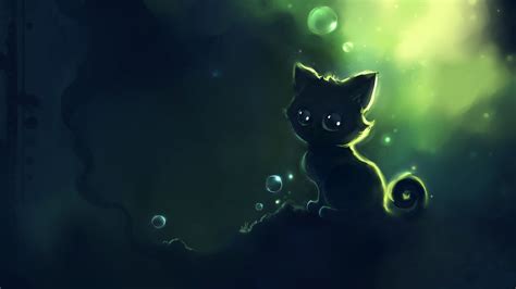 Animals Apofiss Artwork Cats Deviantart Green Kittens