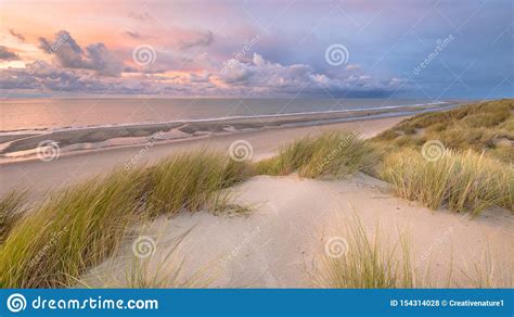 View Over North Sea From Dune Stock Photo Image Of Beach Sand 154314028